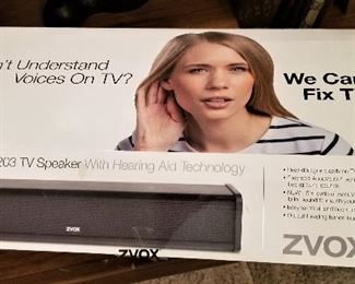 ZVOX voice tv speaker.