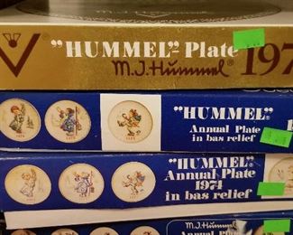 Hummel plate collections from the 1970's