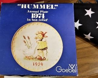 1974 Hummel plate in bas relief.