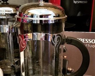French press coffee maker. New . We have lots of new items.