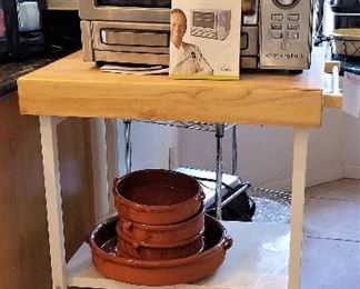 Kitchen cart on wheels