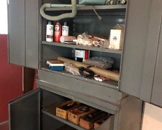 Metal garage cabinet 
