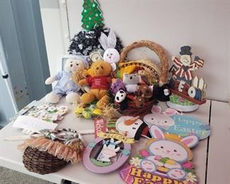 Assorted seasonal decorations