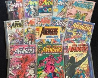 The Mighty Avengers Comics plus Hero Caps
