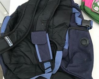 P2: Lot of 2 Kids' Backpacks in Blue and Pink Colors