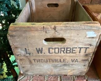 L.W. Corbett Troutville, Va. Crate