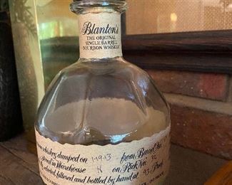 Blanton's Decanter with Figural Stopper