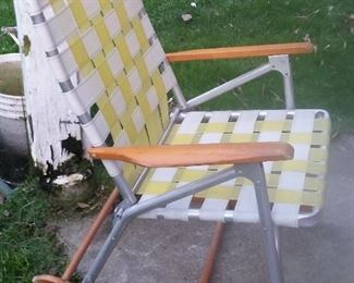 Retro Lawn Chair Rocker