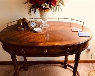 Unusual Writing Desk
Burled Walnut & Oak