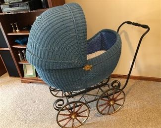 Antique Wicker Pram