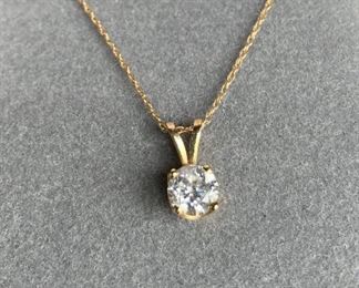 .60 Carat Diamond  Necklace in 14k Gold 