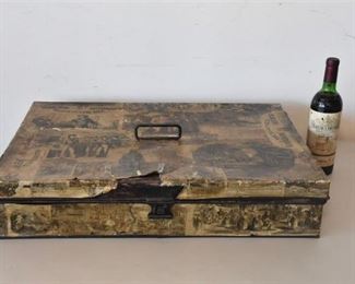 32. Large Decoupaged Tin Box