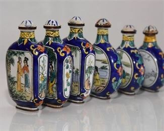 35. Group of Chinese Enamel Snuff Bottles