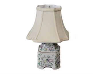 57. Asian Porcelain Table Lamp With Shade