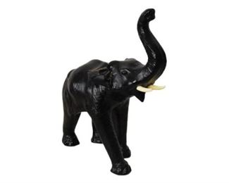 70. Leather Elephant Figure