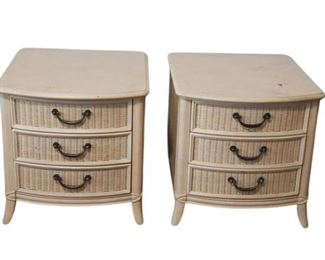 72. Pair Of Three Drawer Bedside Chests