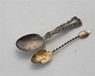 117. Two Sterling Souvenir or Commemorative Spoons