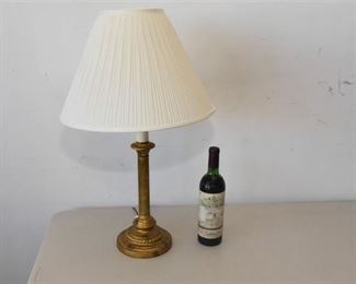 125. Decorative Gilt Column Lamp