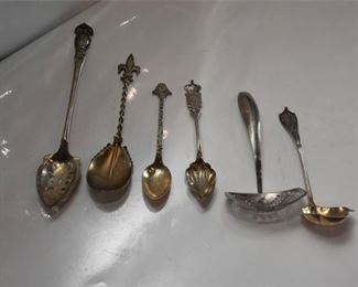 131. Sterling Silver Commemorative and Serving Spoons