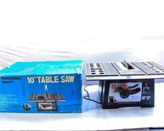 135. 10 Portable Table Saw with Box