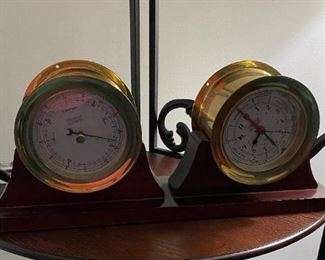 WEEMS & PLATH Clock & Barometer,