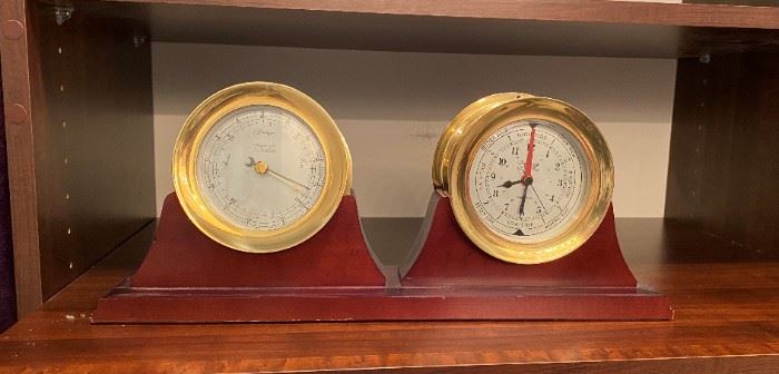 WEEMS & PLATH Clock & Barometer,