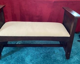 Bedroom/Dressing Bench (41”L x 18”D x 17”T -     
                   w/arms 27”T),