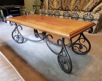 Coffee table with two matching end tables