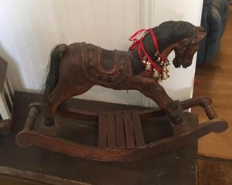 Rocking Horse with real Hair