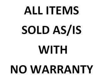 No Warranty sign