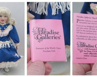 one of many collectible dolls from Paradise Galleries $35.00