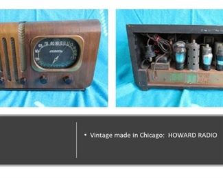 Vintage Antique HOWARD RADIO, Made in Chicago