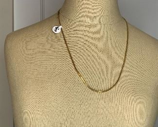 Gold tone necklace $6