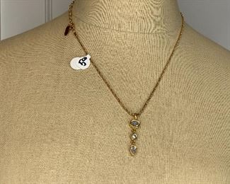 Gold tone necklace $5