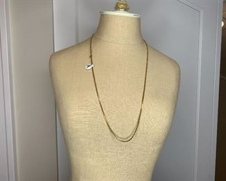 Gold tone necklace $7