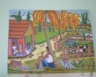 #11  Artist : Montas Antione  19x25   oil on canvas     $ 1800.00