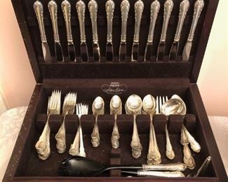 Sterling Silver Service for 12  by Lunt "Modern Victorian"