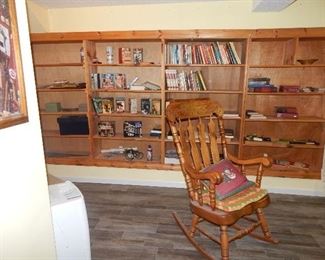 VHS sets, books, rare Yugoslavia rocking chair 