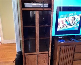 Two wall units & hutch ( tv not for sale)
