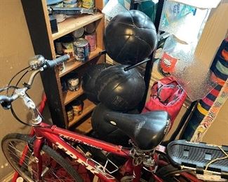 Medicine ball set / with stand