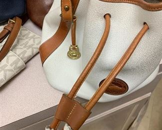 Dooney & Bourke All Weather Leather Drawstring Bucket