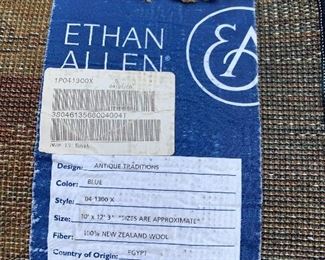 Ethan Allen 100% New Zealand Wool.  10 x 12.  So gorgeous !!!