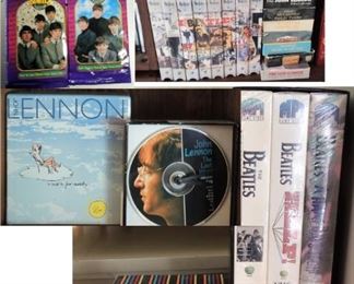 The Beatles - group and individual music on CDs, DVDs, VHS, and Vinyl.  Beatles collectibles