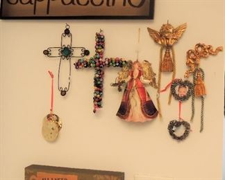 Angels, crosses and decorative signs