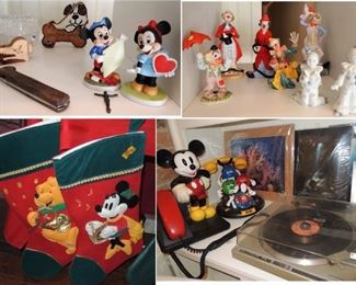 Collectibles!  Mickey Mouse - M and Ms, Clowns and more.  3 Turntables