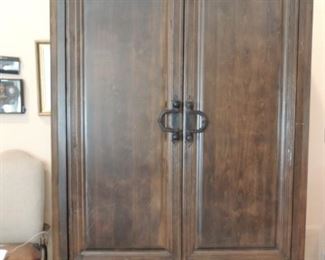 HUGE 8' tall armoire - solid wood!