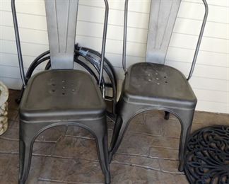 Metal chair set