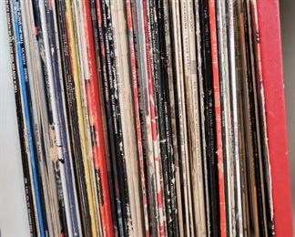 Record albums.  Mostly classic rock