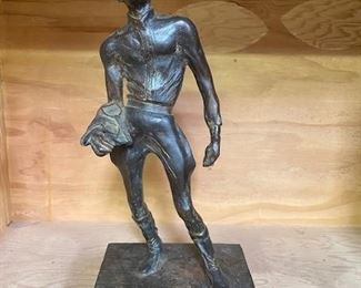 Bronze jockey by Charles D. Gioia