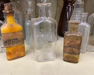 Antique Traverse city pharmacy bottles